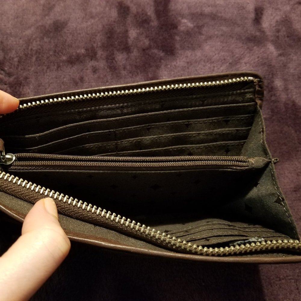 Fossil Canvas And Leather Wallet - image 3